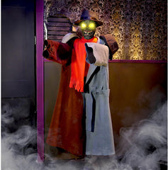 HAUNTED HILL FARM - 5.6-FT. ANIMATRONIC COATRACK MONSTER BY TEKKY