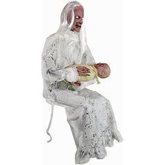 HAUNTED HILL FARM - 2.9-FT. ANIMATRONIC GRAVELY GRANNY BY TEKKY