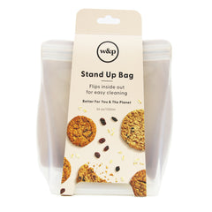 W&P Porter Silicone Reusable Storage Bag,  36oz Stand-Up-BLUSH