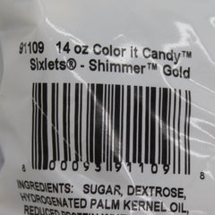 Color It Candy Sixlets Candies - Shimmer Gold 14 oz Bag