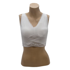 CaraMia Bra White 1pk X2