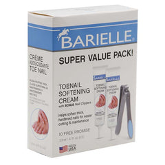 Barielle R Toenail Softening Cream Set Of 2 With Bonus Nail Clippers