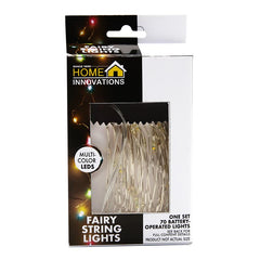 Home Innovations Multi Color 70 Battery Led Fairy String Lights