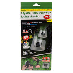 Square Solar Pathway Lights Jumbo 5