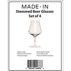 Made In Cookware -Stemmed Beer Glasses, Set of 4