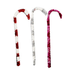 4ft Light Up Candy Cane Assorted Colors (5) Red/White UPC # 1-922341-056913 (4) Pink UPC # 1-922341-056937 (3) Silver 1-922341-056920 -12 pc per Display - Pre Sticked $5 - Priced and Sold By Pc