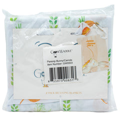 Parsnip Bunny/Carrots 2 PK Newborn Receiving Blanket