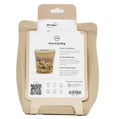 W&P Porter Silicone Reusable Storage Bag,  36oz Stand-Up-BLUSH
