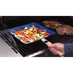 Diamond Grill Basket – Single – Perfect for Grilling Vegetables, Fish, &amp; More!