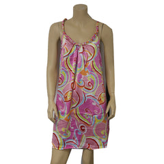 Short Bathing Suit Cover Up w/Braided Spaghetti Straps (Pasl