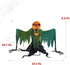 HAUNTED HILL FARM - 4.5-FT. SCARY GROUNDBREAKING JACK BY TEKKY
