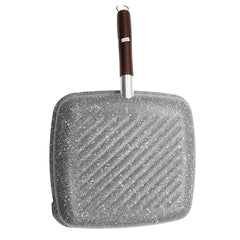 Smart Home HD Non Stick 10.24 Grill Pan w/ Wood Handle