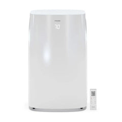 FHCP081AKR 8,150 BTU Portable Air Conditioner, AC for Rooms Sq.Ft, LED Display, 24H Timer, Auto-Restart, Sleep Mode, Dehumidifier, White, Up to 400 Sq. Ft