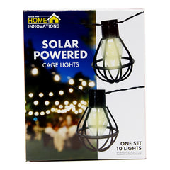 Home Innovation Solar Power 10 Cage Lights