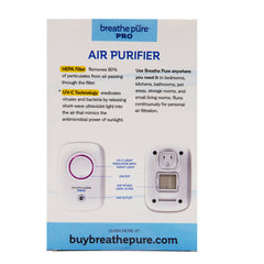 Breathe Pure Pro With Hepa Filter and  UV-C Air Purifier Removes Odors, Cleans, And Freshens