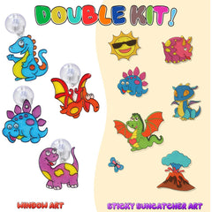Dinosaur Window and Sticky Art Kit
