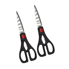 Shears Set Of (2) Per Poly Bag 9" & 8.5" Black