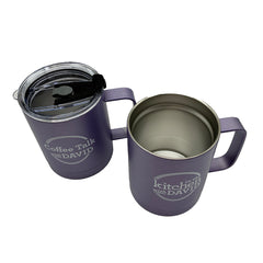 In the Kitchen with David Set of (2) 14-oz Travel Mugs