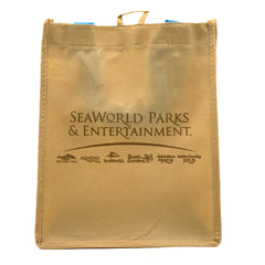 Sea World Logo Small Reusable Tote Bag - Brown