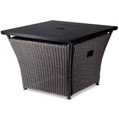 Blue Rhino 32in W 50000-BTU Steel Propane Gas Fire Pit Table (Damaged Box)