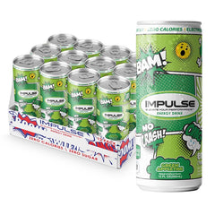 Impulse Energy Drink Green Appletini 12pk - Exp. 06/25