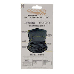 Copper Fit Guardwell Face Protector - Adult Unisex Size / Charcoal