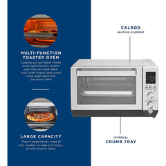 GE Calrod 6-Slice Toaster Oven with Convection bake - Stainless Steel