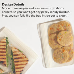 W&P Porter Silicone Reusable Storage Bag, 46oz Flat-OAT