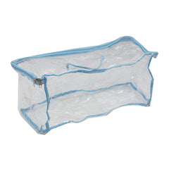 Clear Bag With Blue Trim And Handle