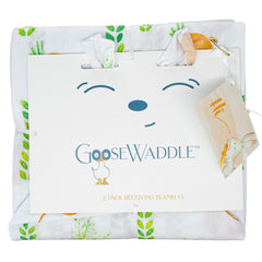 Parsnip Bunny/Carrots 2 PK Newborn Receiving Blanket