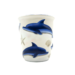 Sea World Blue and White Dolphin Mug  With Pre Priced Sticker $12.99