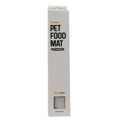 Pet Food Mat- grey wood grain