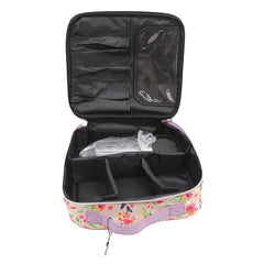 Jones NY -TAUPE FLORAL PRINT TRAIN CASE