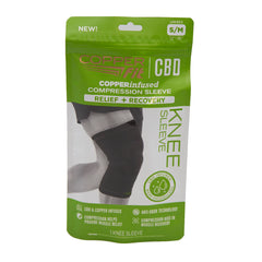 Copper Fit - CBD Knee Sleeve - Small/Medium - 4pc