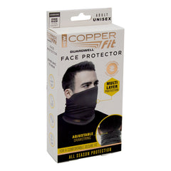 Copper Fit Guardwell Face Protector - Adult Unisex Size / Charcoal