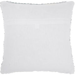 Nourison Lifestyle Pillow - DC257-SEAFM-20X20 - Ribbon loop poly/cotton shell with poly fill. Zipper closure.