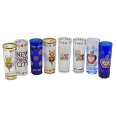 Shot Glass Tall Assorted  "I Love New York"