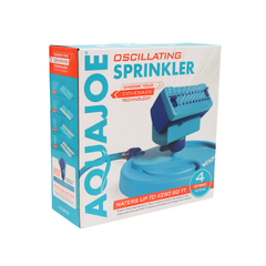 AQUAJOE 20 Clog Resistant Rubber Spray Nozzles Max Coverage 4250 Sq Ft. Adjustable Gear Driven Oscillating Sprinkler on Sled Base
