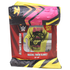 Sleep Squad WWE Ultimate Warrior 60x  80Raschel Throw Blanket
