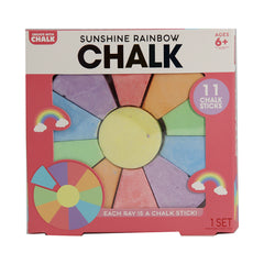 ASSORTED CHALK 6 Of Each - SECRET COLOR SLICES PIZZA SHAPED CHALK SLICES (UPC # 840287957921) / SUNSHINE RAINBOW CHALK ( UPC # 840287957914)