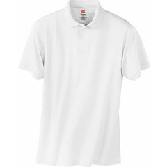 Hanes Polo Shirt Mens - White XL