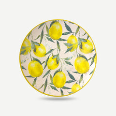 Relief - ⌀26cm/10.24in - Dinner Plate - LEMONS - RELIEF Lemon Cote Stoneware Dishwasher & Microwave safe 6pc/set
