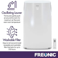 14,500 BTU Portable Air Conditioner with Heat (10,000 BTU CEC)