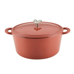 Ayesha Curry Cast Iron 6qt Dutch Oven - Redwood