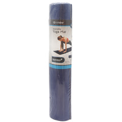 Renew® Navy/Tan Reversible Yoga Mat