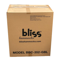 BLISS FLDNG BEACH CHAIR W/ TOWEL RACK/EXTENSION LEG & CUP HLDR W/POCKET - GREEN BANANA LEAVES
