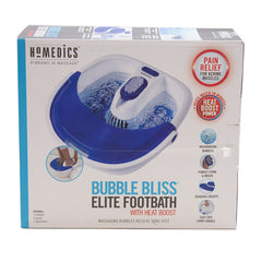 Homedics Bubble Bliss Elite Footbath With Heat  Boost  Refurbished Grade B