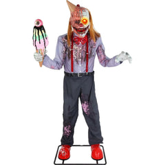 HAUNTED HILL FARM - 6.9-FT. I SCREAM CLOWN BY TEKKY
