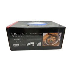 Cast Iron 6qt (30cm) oval roaster with Stainless Steel Lid	Cast Iron with enamel coating interior and exterior, s/s 304, double wall lid, satin finished .Classic Blue