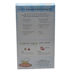 Curious Chef Kids' Cookware 16 Piece Cupcake and Decorating Kit